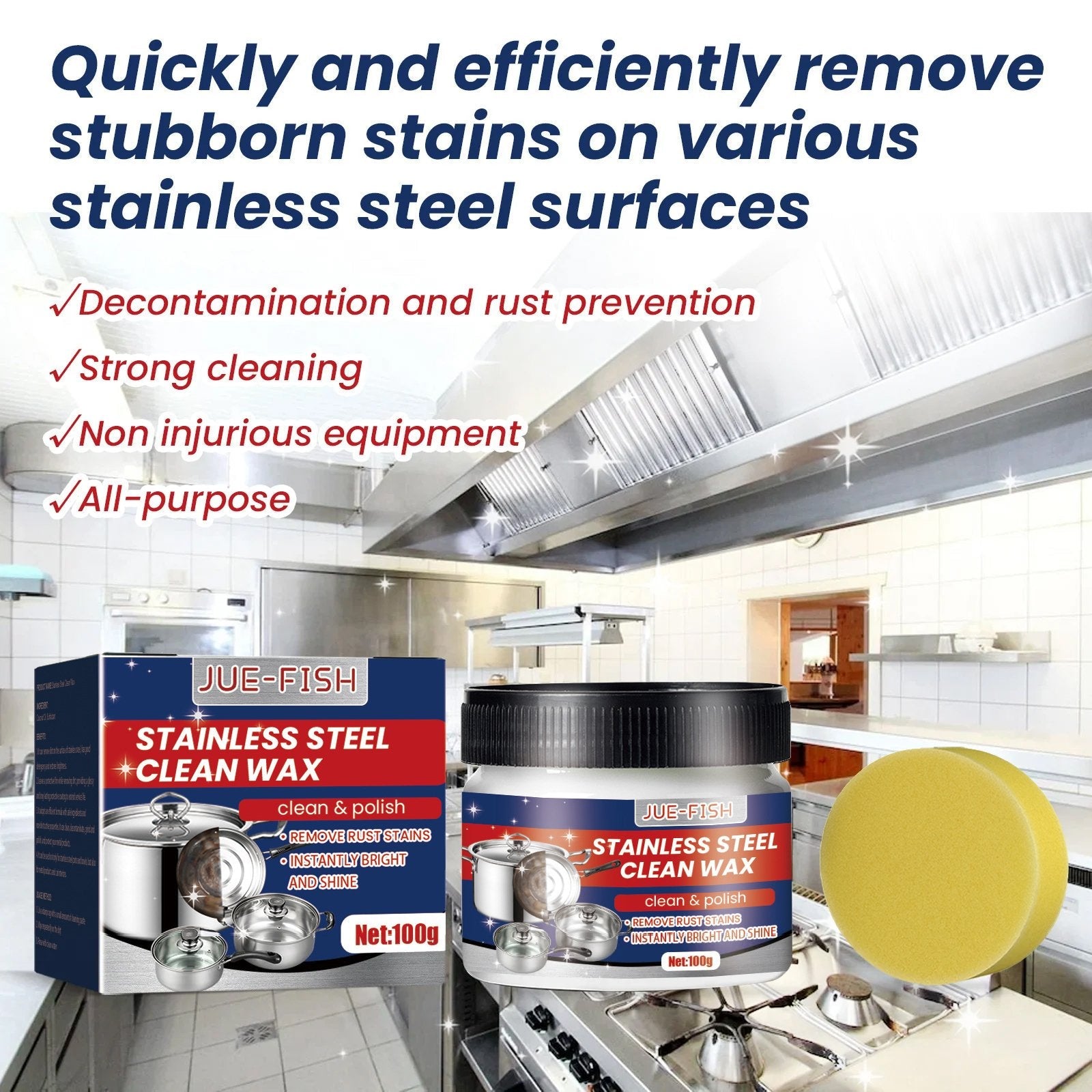 ✨LAST DAY SALE 49% OFF✨Magical Nano-Technology Stainless Steel Cleaning Paste-SURFACE SAFE, NO RESIDUE