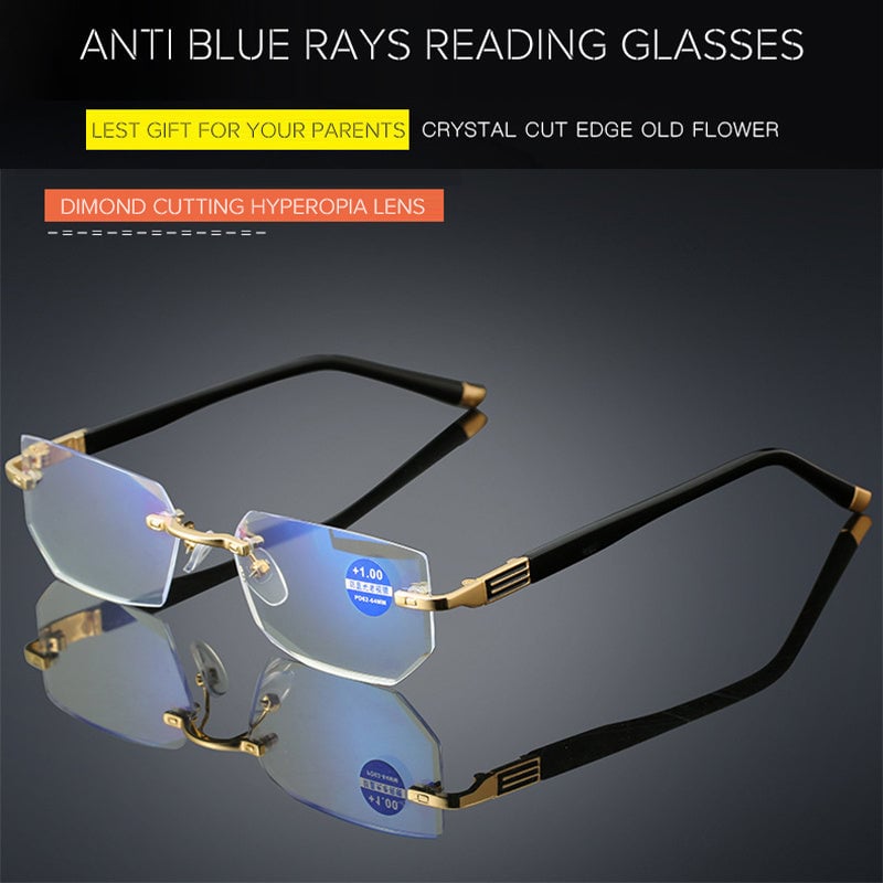 🔥Compre 1 y obtenga 1 gratis🔥Gafas de lectura multifocal progresivas anti-azul de alta dureza Sapphire para leer de cerca y de lejos👓